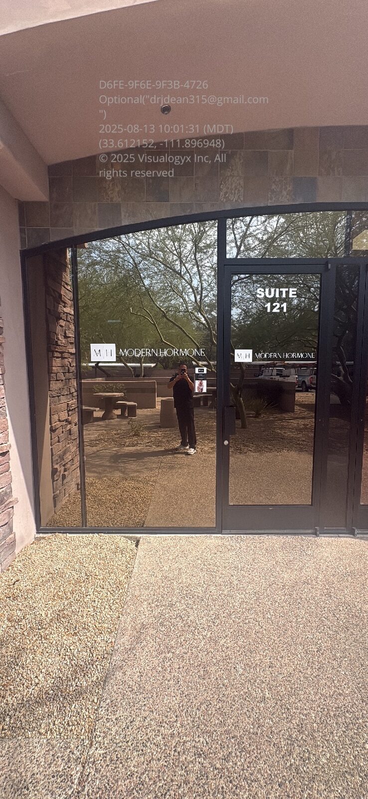 Modern Hormone entrance at 13840 N Northsight Blvd, Suite 121, Scottsdale